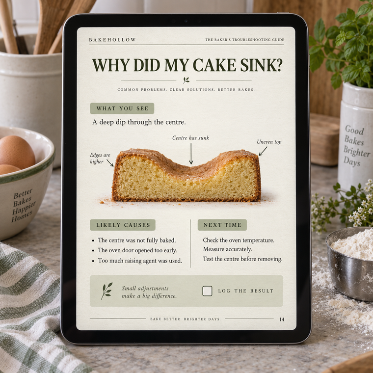 Sample interior page from The Baking Basics Handbook.